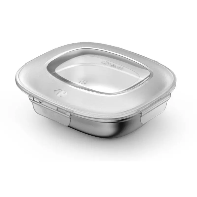 Boîte moyenne 1,1L avec couvercle Inox CARREFOUR