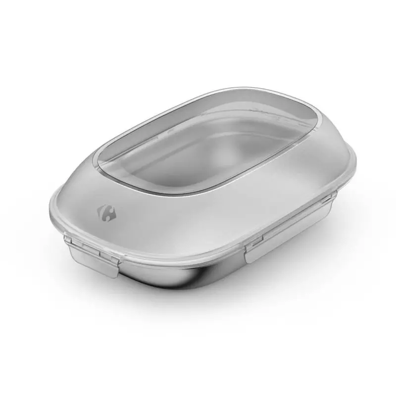 Boîte grande 2,4L avec couvercle Inox CARREFOUR