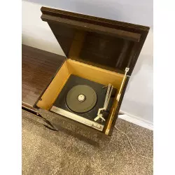 Meuble radio vintage avec lecteur vinyle