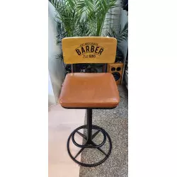 Chaise barber Harvey marron