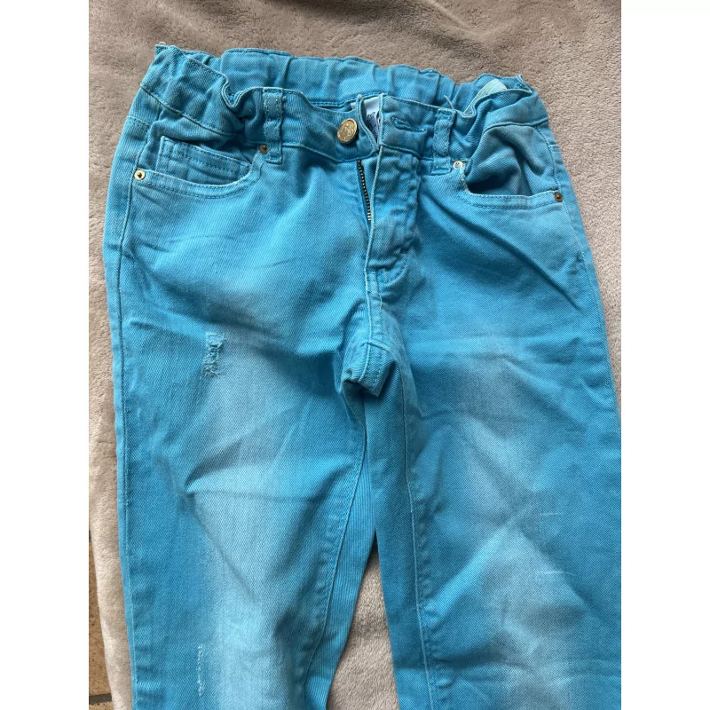 Pantalon bleu turquoise 10ans