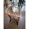 Chaise enfant vintage en osier