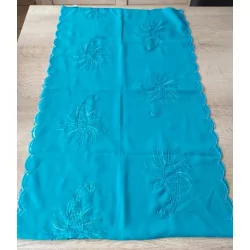 Paréo ou foulard turquoise avec strass 