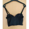 Soutien-gorge bustier noir et rouge taille 90B 