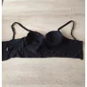 Soutien-gorge bustier noir et rouge taille 90B 