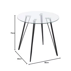 Table en verre 4 personnes 