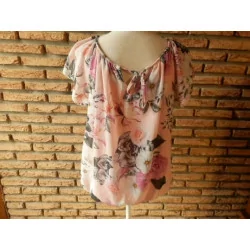 (8)- blouse femme t.38 rose