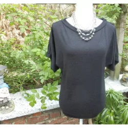 (33) - blouse femme t.40 noire