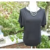 (33) - blouse femme t.40 noire