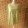 (27) - tee shirt femme t. 3XL vert - B.P.C -