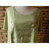 (27) - tee shirt femme t. 3XL vert - B.P.C -