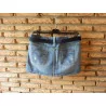 (5)- jupe jeans femme t.40 bleu