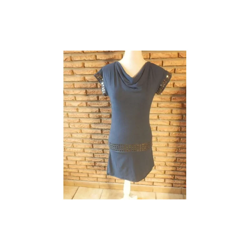 (1)- robe femme t.36 bleue