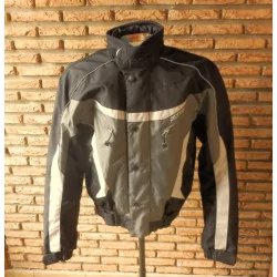 (1) - blouson moto homme t.L noir gris- dexter -