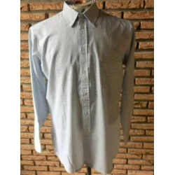 (27) -chemise homme t.M carreaux bleue - penney -