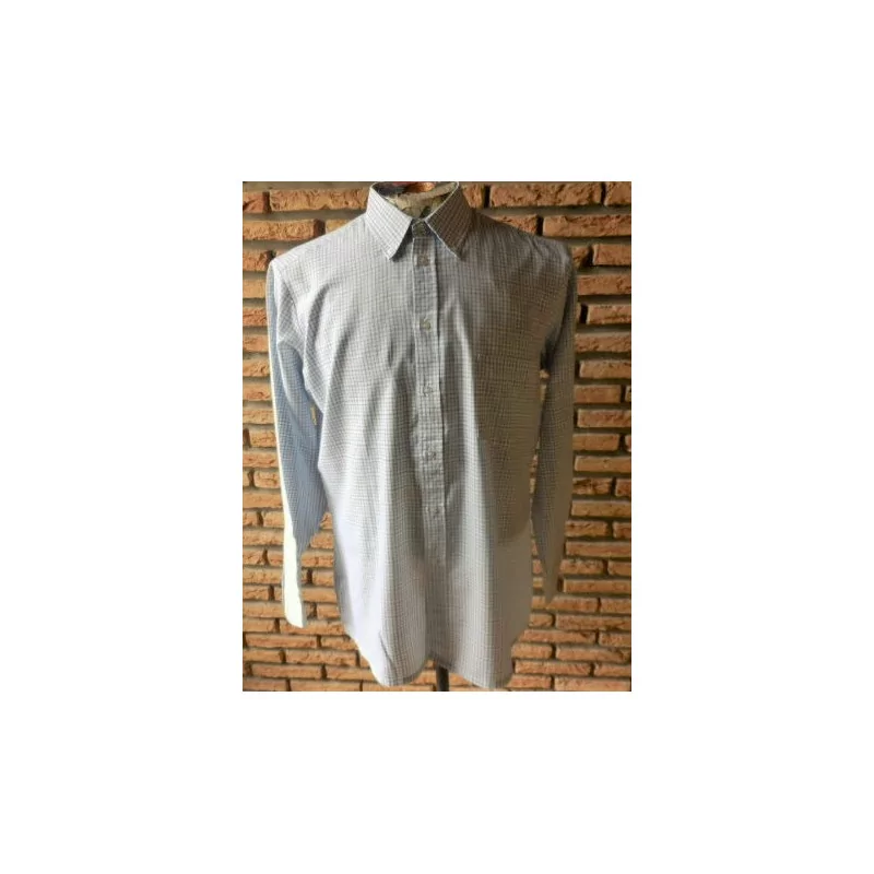 (27) -chemise homme t.M carreaux bleue - penney -