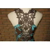 (29)- robe femme t.38 bleue brune