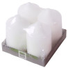 Carrefour Home Set De 4 Bougies Ø58Xh100 Mm - Blanc