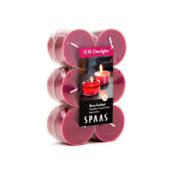 Spaas 12 Bougies Chauffe-Plat Xl Parfumées Clearlights - Fruits Rouges