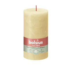 Bolsius Bougies Rustique 130/68 Oat Beige