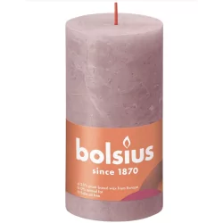 Bougie Bolsius 130/68 Rustique  Rose