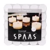 Spaas 50 Chauffe-Plats Cups Transparent