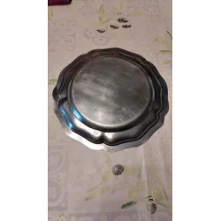 Plateau rond en inox