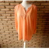 (3)- blouse femme t. XXL orangée