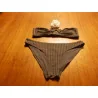 (62)- bikini femme t.38 gris - H&M -