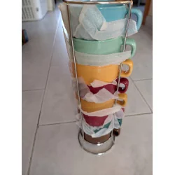 Set de 6 tasses couleurs