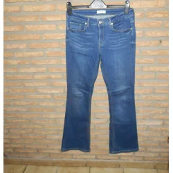 (50) - jeans femme t.38 bleu - zara -