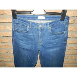 (50) - jeans femme t.38 bleu - zara -