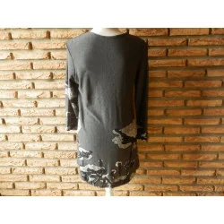 (95)- robe femme t.40 noir grise