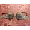 (22)- soutien gorge t.90c gris - neuf -