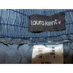 (37)- jeans femme t.38 bleu - laura kent -