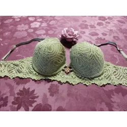 (74)- soutien gorge femme t.95D vert pistache