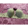 (74)- soutien gorge femme t.95D vert pistache