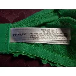 (75)- soutien gorge femme t.100B vert - primark  - neuf -