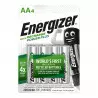 Energizer Accu Recharge Power Plus Pile Rechargeable AA 4 pièces