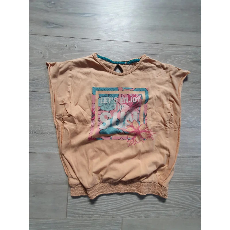 Oranje t-shirt maat 140