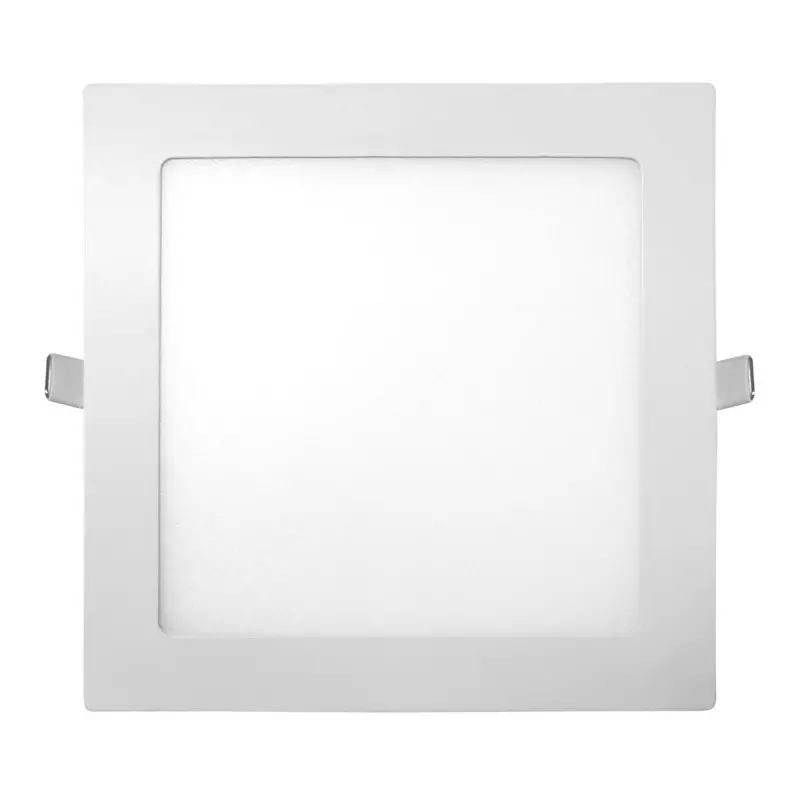 Plafonnier Extraplat LED Carré 15W Encastrable - Blanc