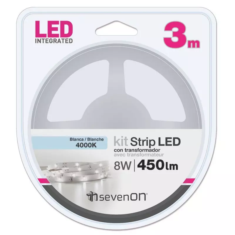 Strip LED Blanc 4000K 3m - Blanc