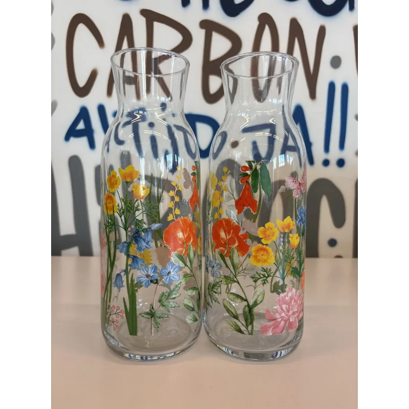 Lot de 2 carafes à fleurs