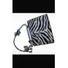 Sac à main motif zèbré