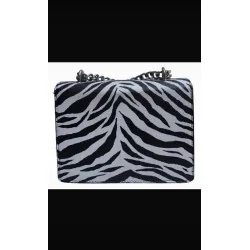Sac à main motif zèbré