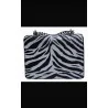 Sac à main motif zèbré