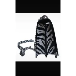 Sac à main motif zèbré