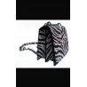 Sac à main motif zèbré