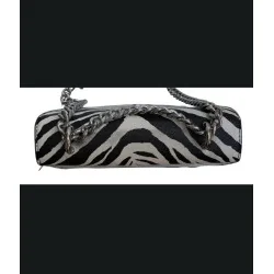 Sac à main motif zèbré