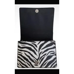 Sac à main motif zèbré